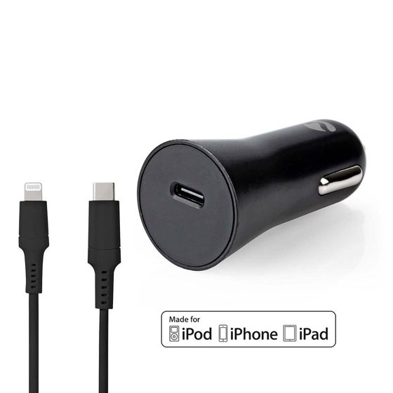 20 W USB-C autolaturi Lightning kaapelilla ja pikalatauksella