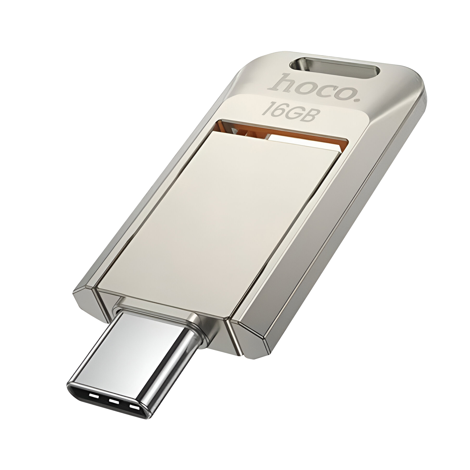 USB / USB-C -muistitikku 16 Gt nopeaan tiedonsiirtoon 150 Mt/s, kääntyvä muotoilu