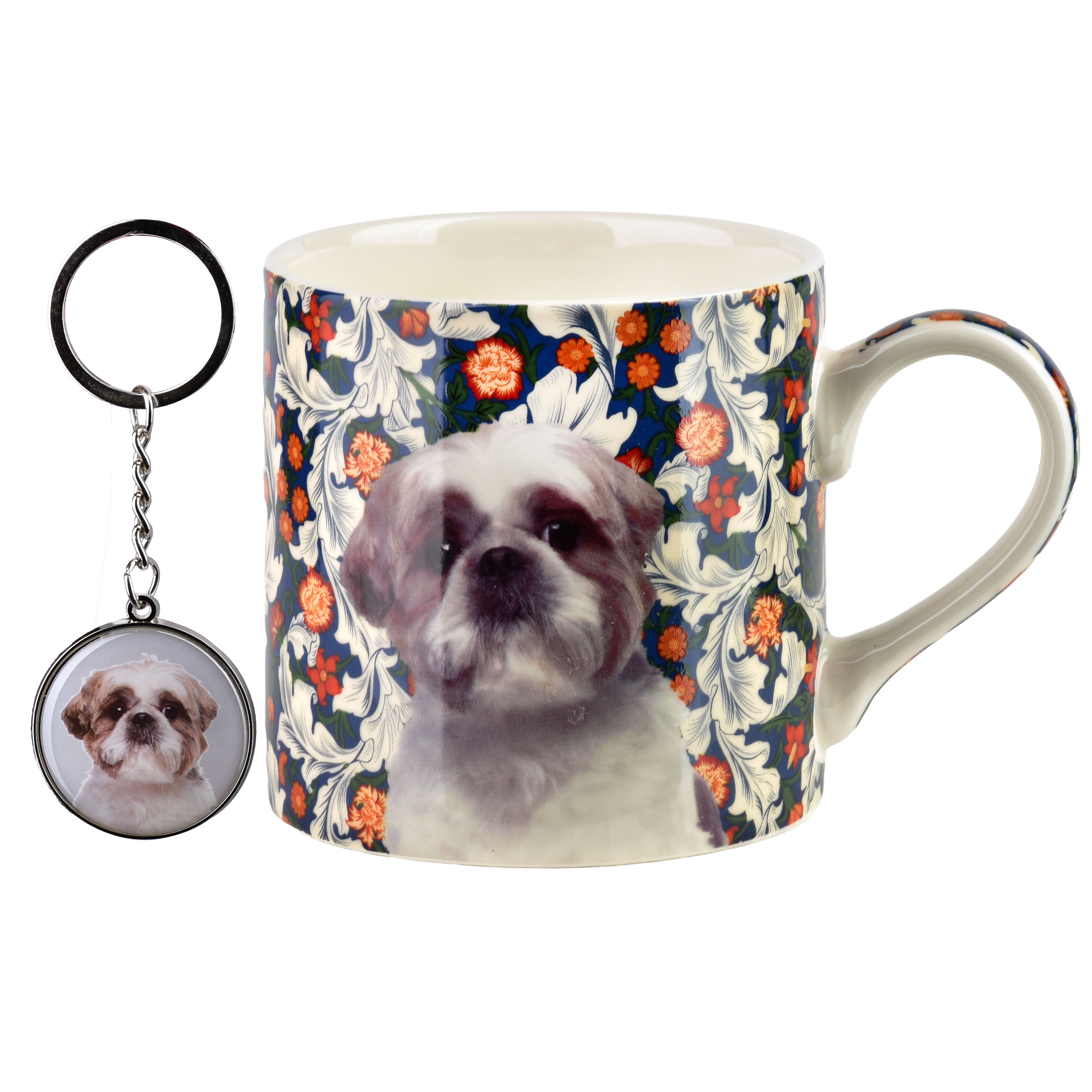 Muki posliini Affekdesign NOYA Shih Tzu 9x13x9 cm monivärinen 2 osaa