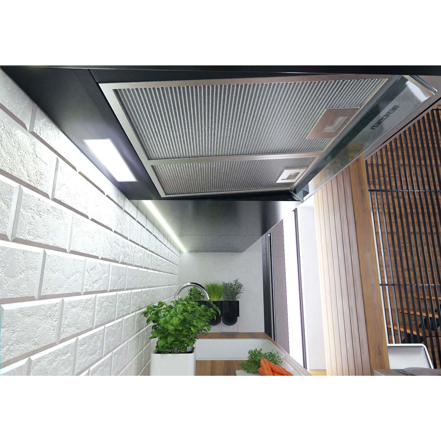 Kaapinalusliesituuletin - 60 cm absorboiva Berdsen BE-10-A musta