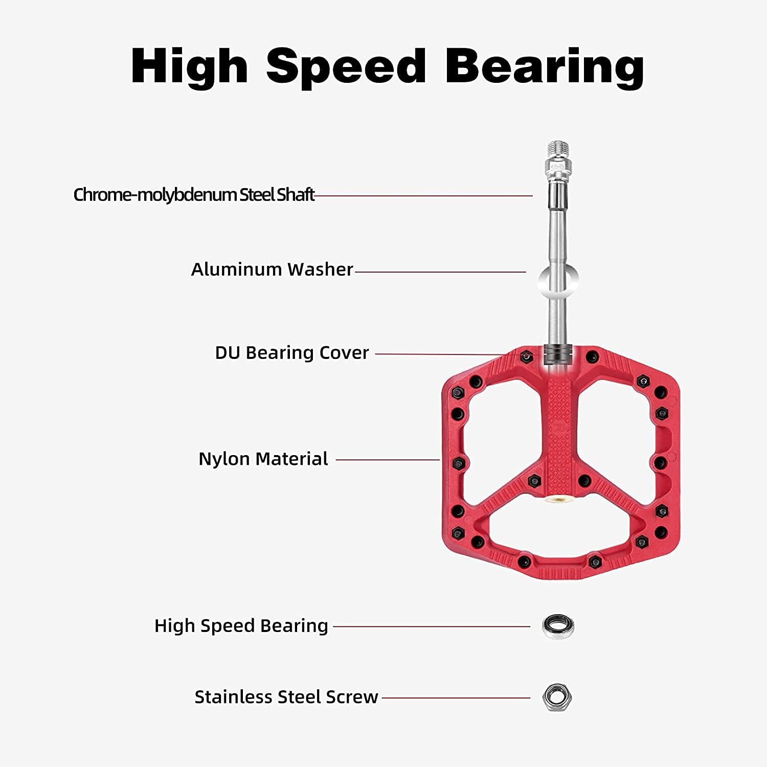 Nyloniset liukastumattomat polkimet MTB