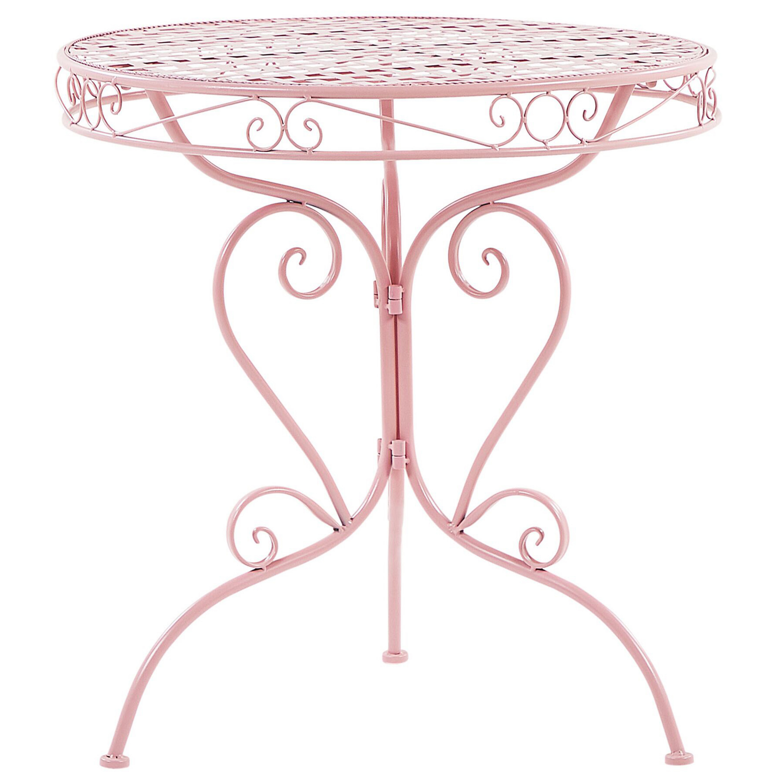 Bistropöytä ALBINIA 70 cm 70 cm Metalli Vaaleanpunainen