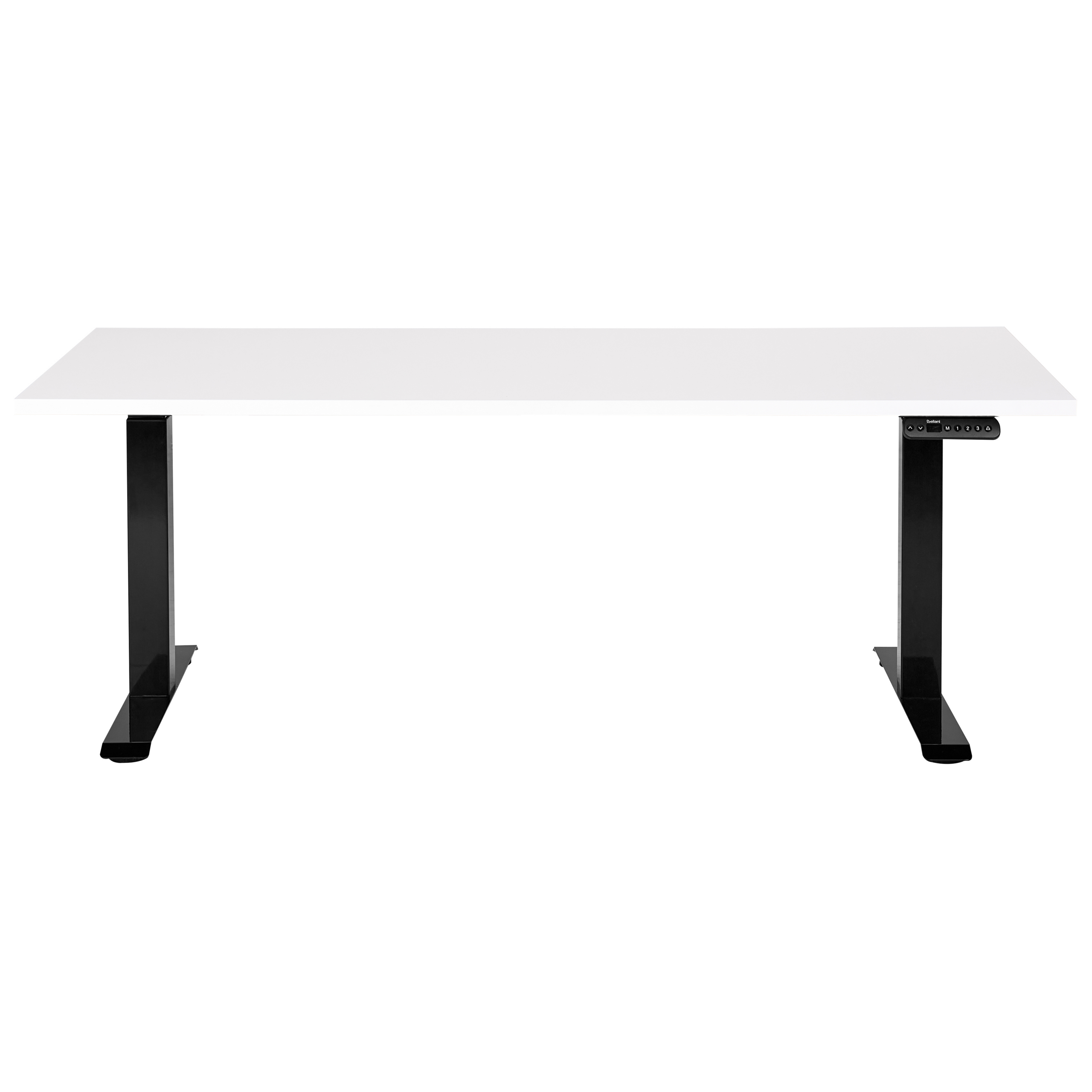 Työpöytä sähkösäädettävä DESTINES 160 cm 72 cm Valkoinen/musta