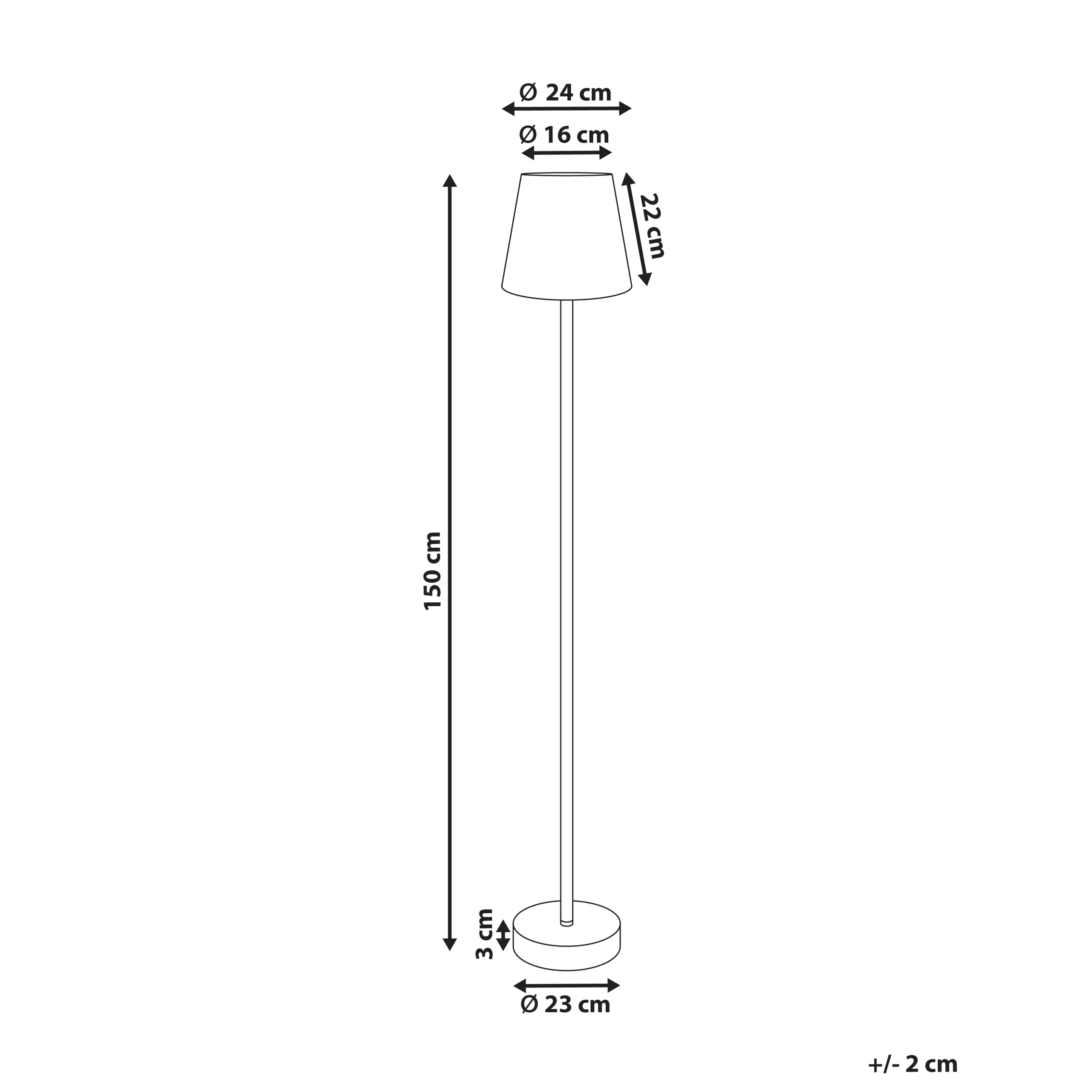 Lattiavalaisin HANGER metalli Ruskea