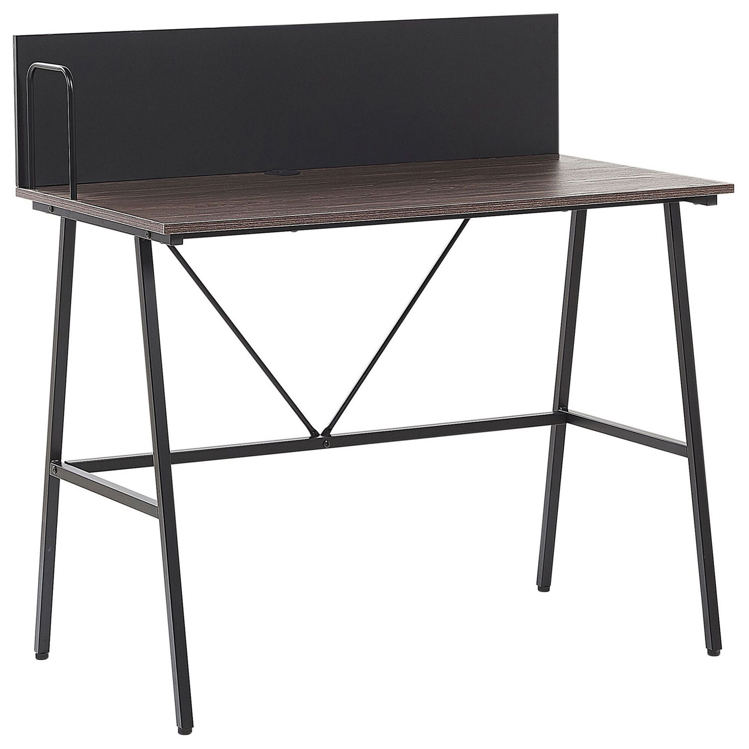 Työpöytä HASTINGS Ruskea/musta 100 cm 52 cm