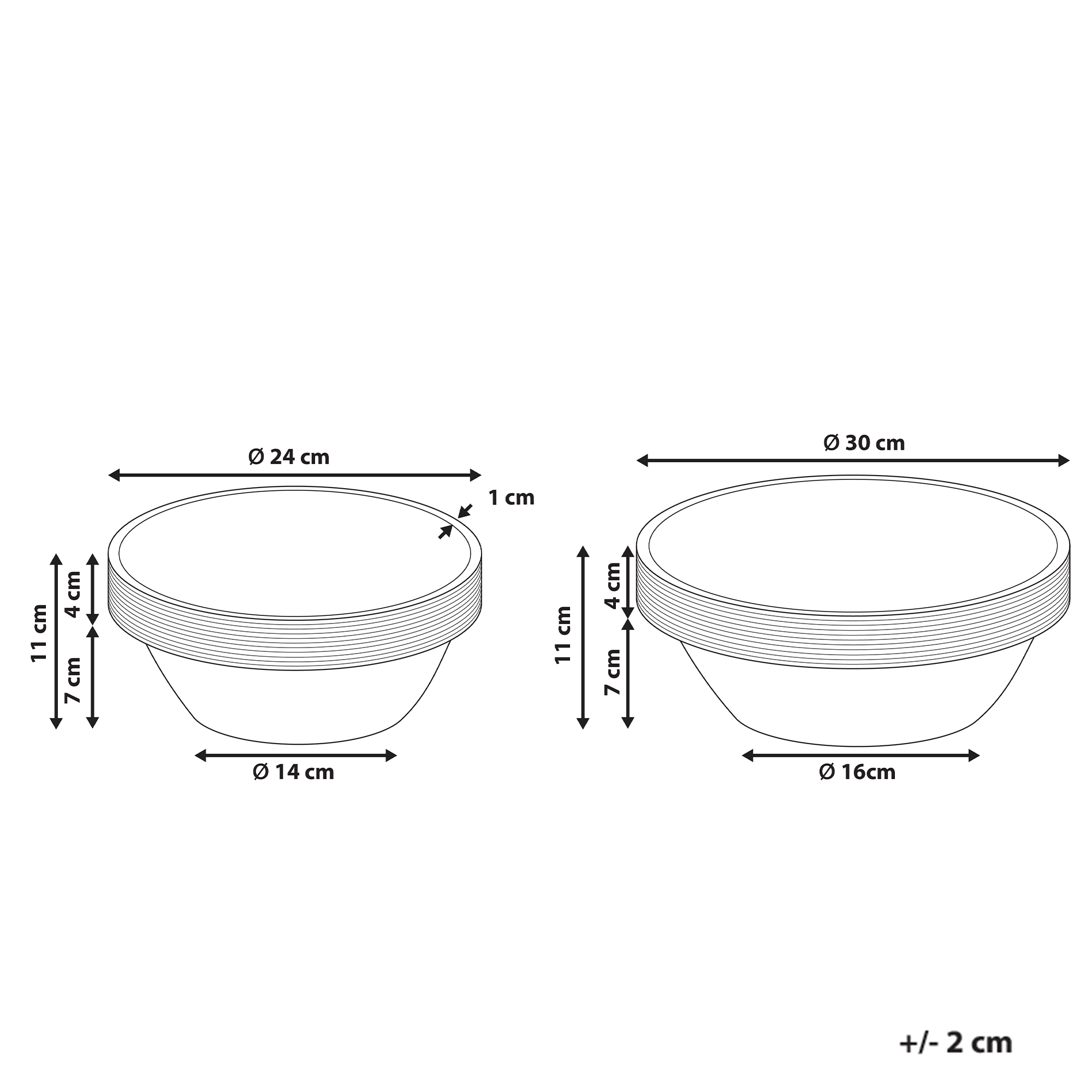 Kulhosetti 2 kpl MINYA mangopuu Vaaleanruskea