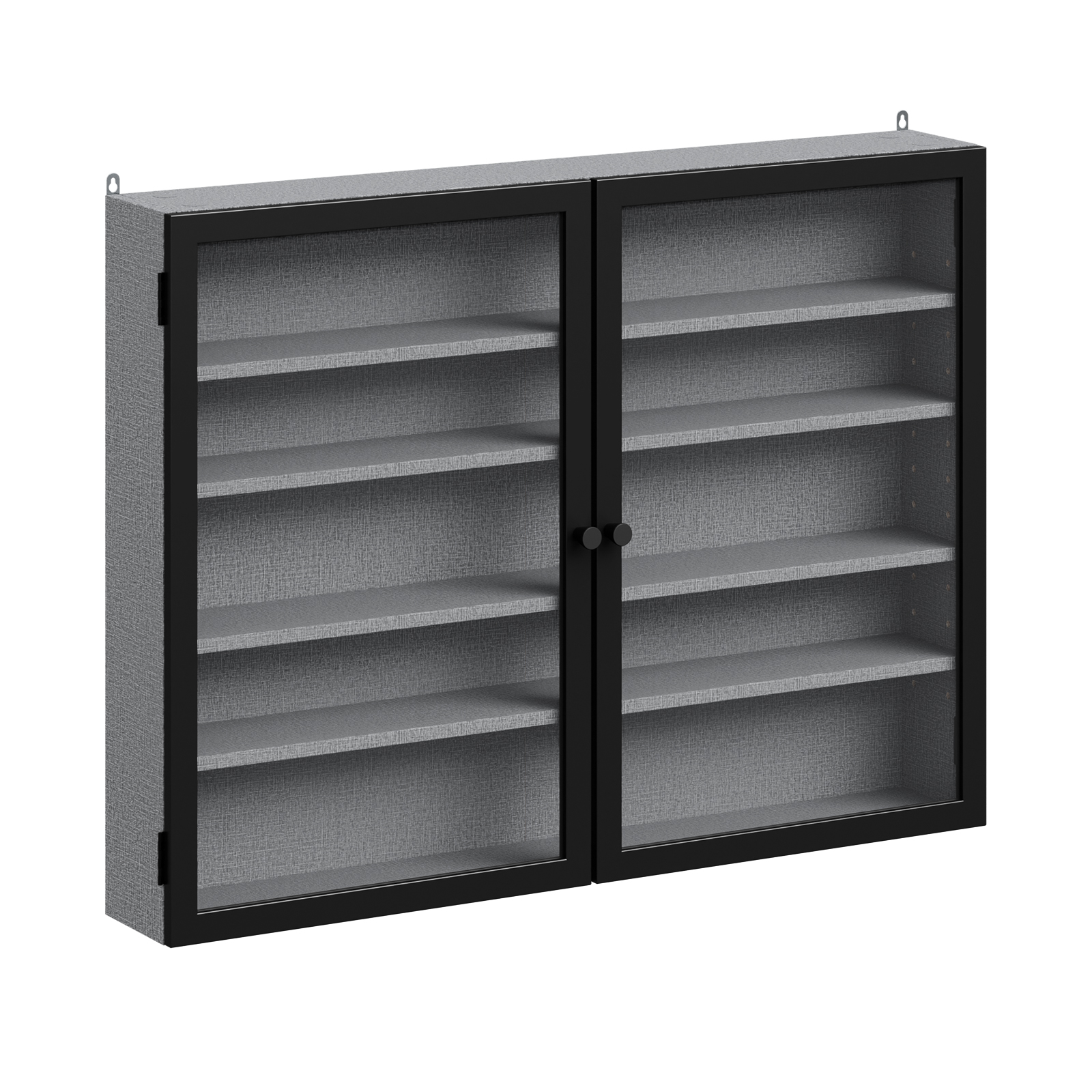 Seinäkaappi lasioveilla harmaa 80.0x12.2x60.0 cm FSB113-DG