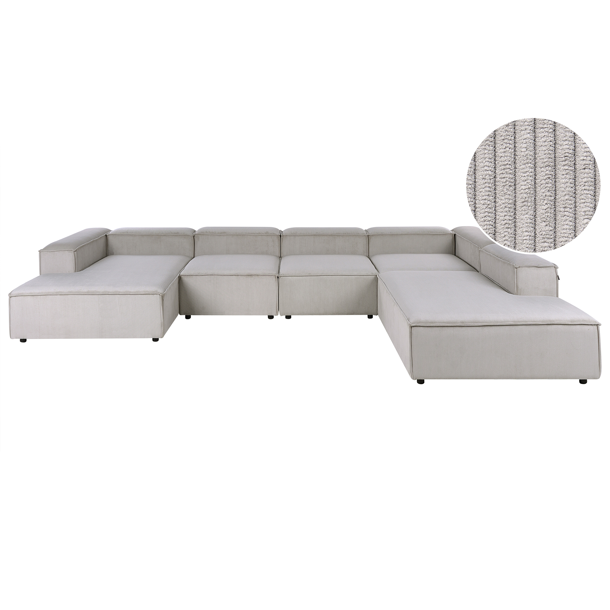 Moduulikulmasohva 5-istuttava ARDAL vakosametti Ruskeanharmaa Vasen