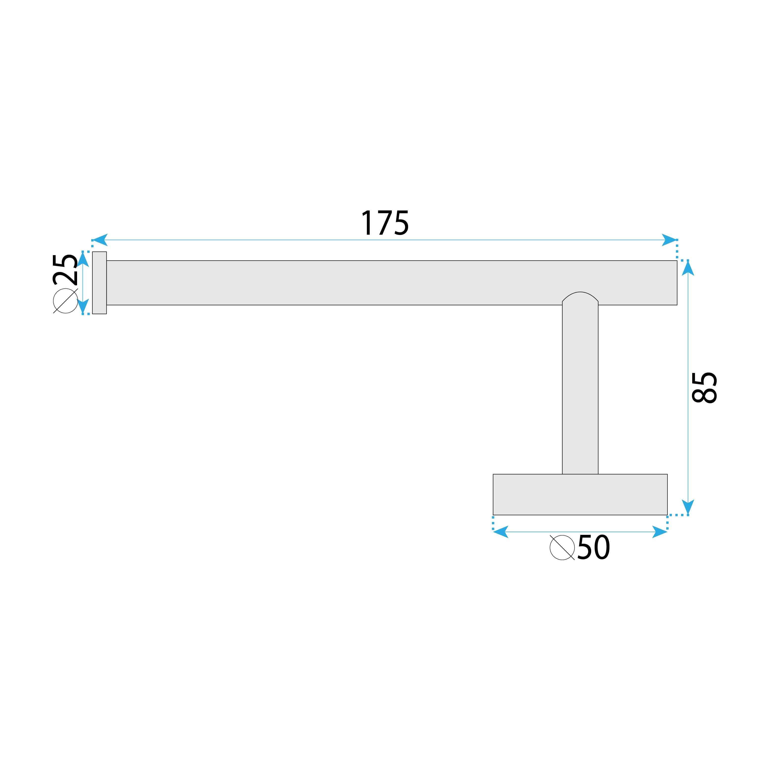 REA wc-paperiteline 6611 Modern harjattu kulta, 8X17,5X5CM