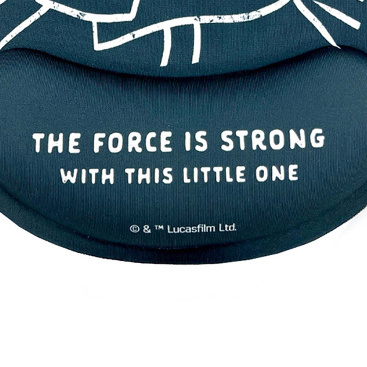 Ergonominen Hiirimatto XXL Grogu Yoda -muotoilulla Rannetuella