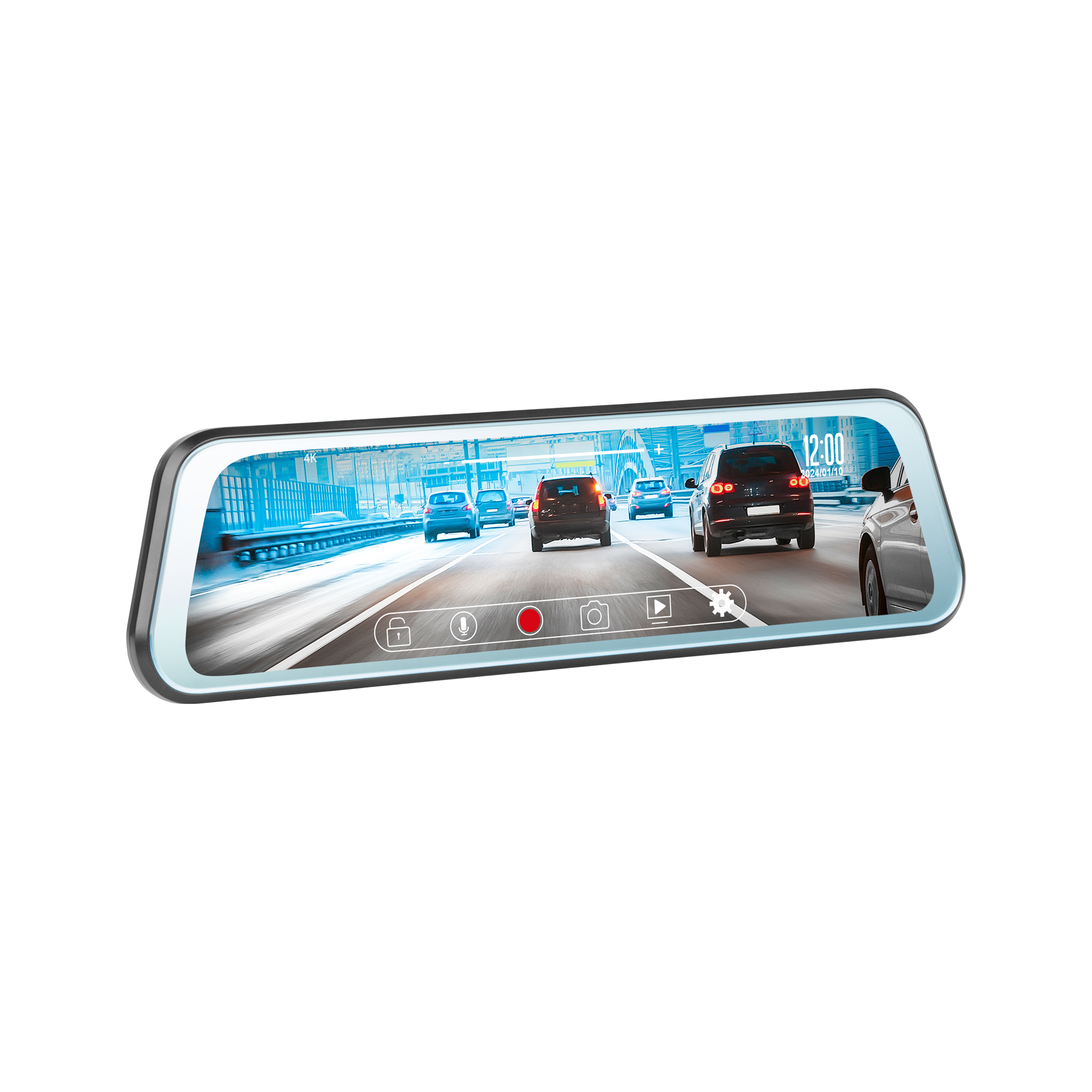 Peiying Basic -auton peili DVR:llä ja peruutuskameralla L200 4K