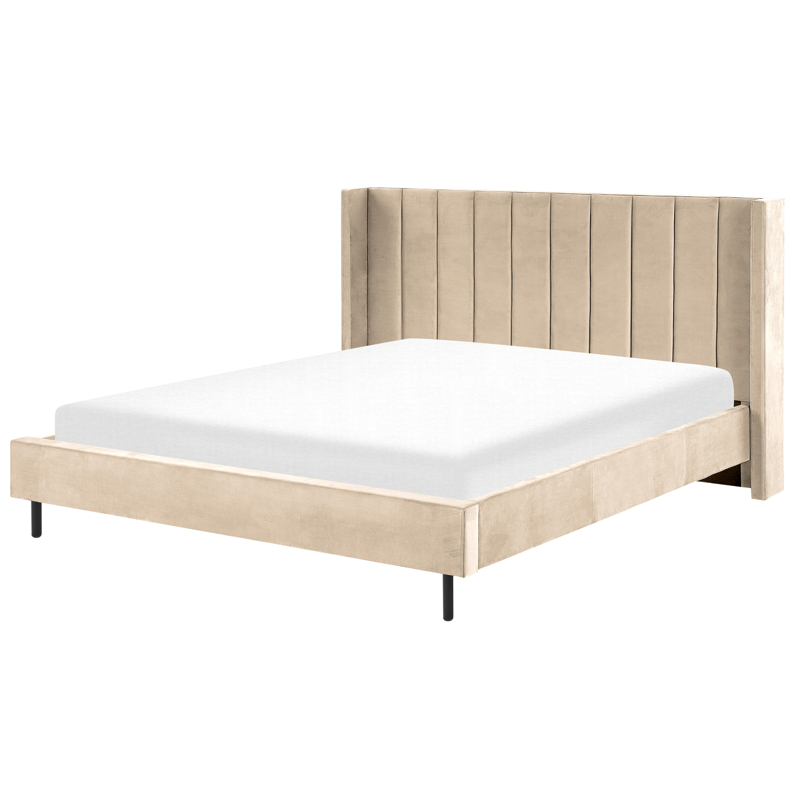 Sänky Sametti VILLETTE 180 x 200 cm Beige