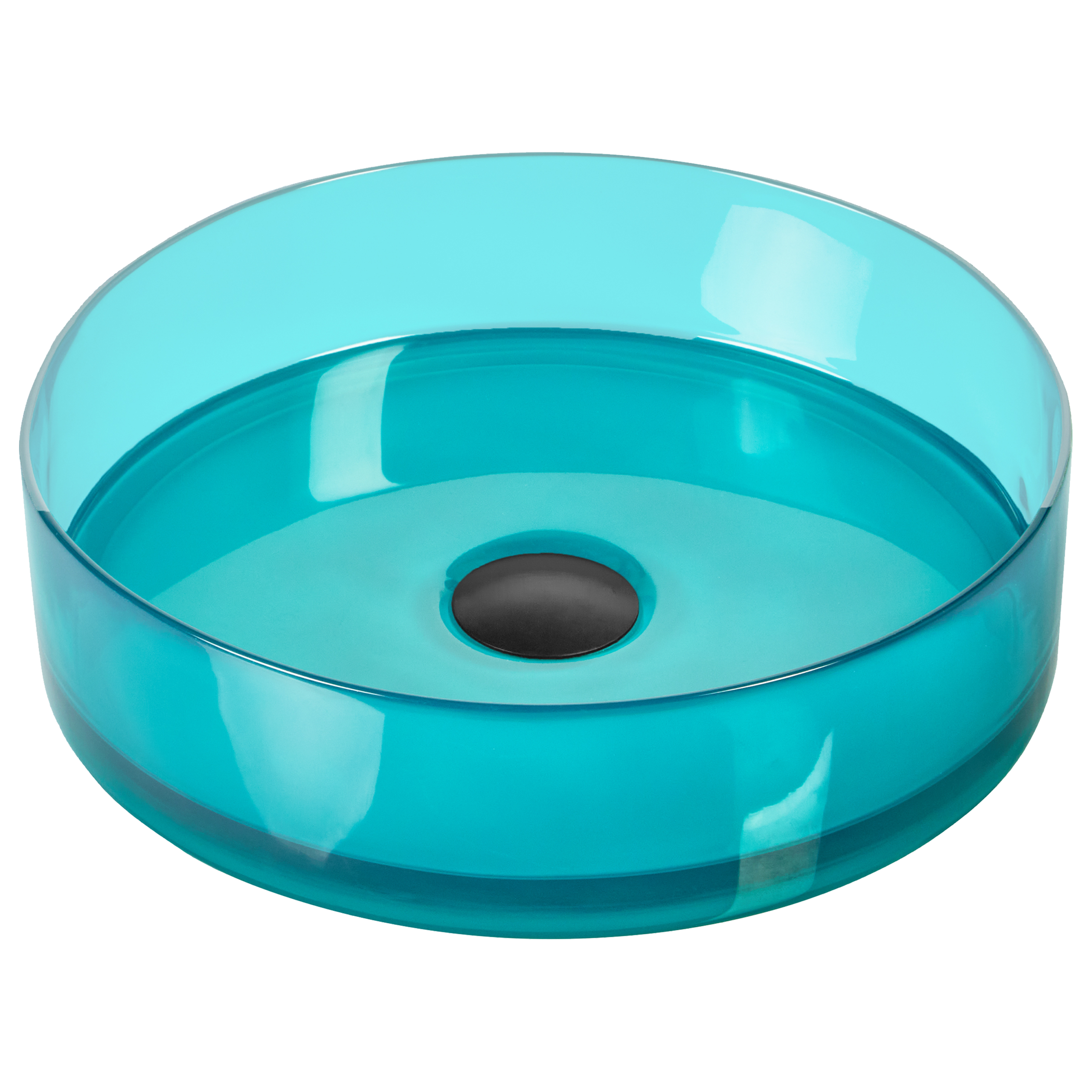 Pesuallas tason päälle TOLOSA ⌀ 36 cm massiivimuovi Turkoosi