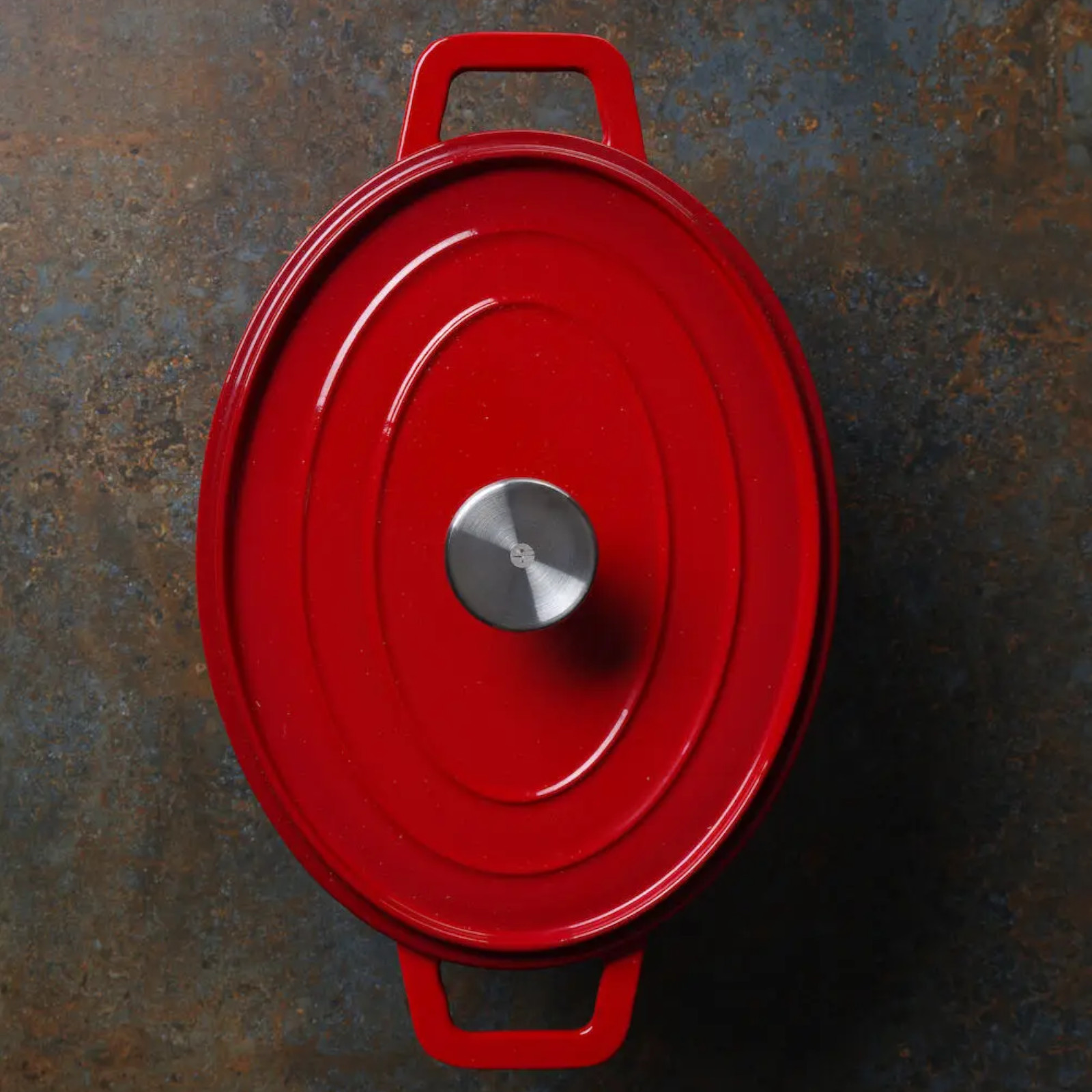 Emaloitu valurautapata 4,4 l punainen - Hendi 626849