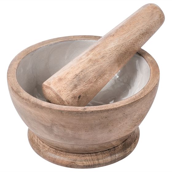 Mortteli QENA Mangopuu Ruskea/valkoinen