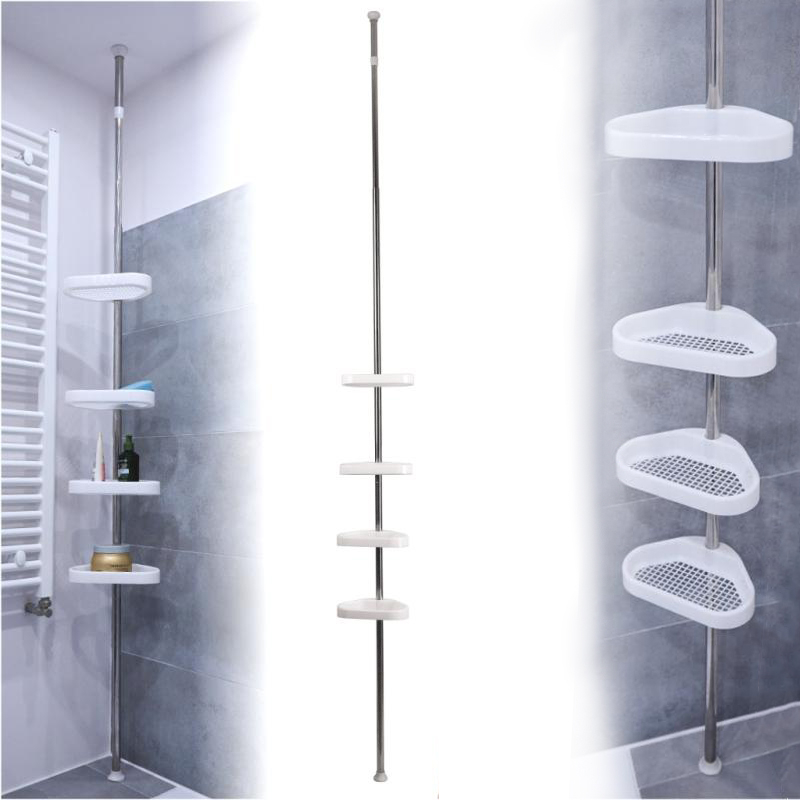 Teleskooppihylly ZAC White 23x14x260 cm valkoinen 1 kpl