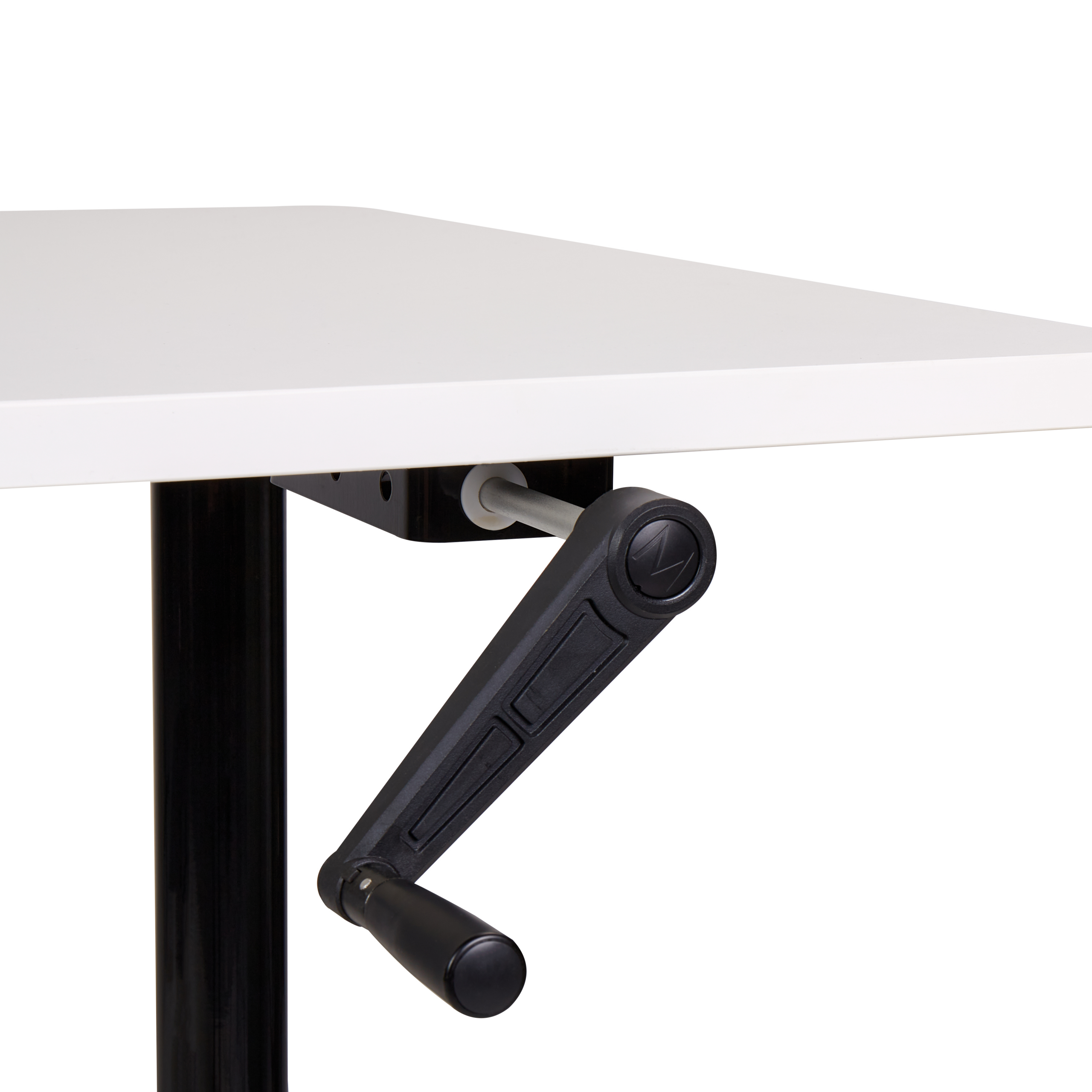 Työpöytä säädettävä DESTINAS 120 cm 72 cm Valkoinen/musta