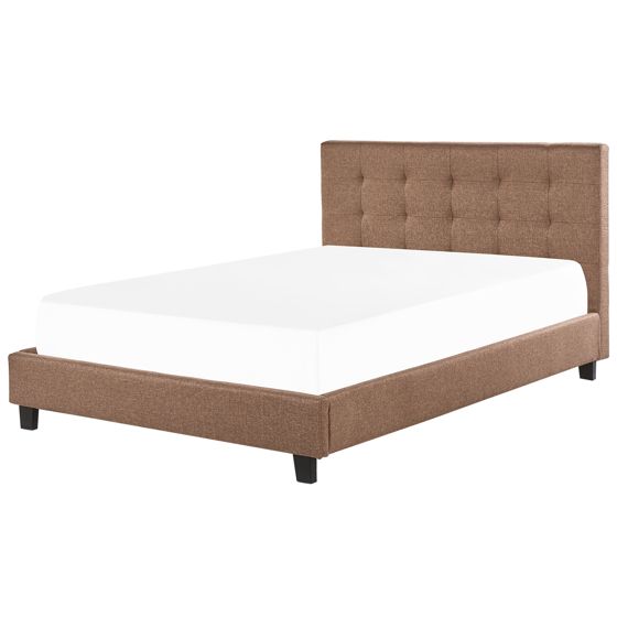 Sänky kangas LA ROCHELLE 180 x 200 cm Ruskea