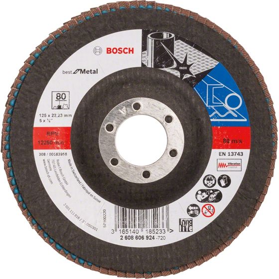 Bosch X571 Best for Metal -Liuskahiomalaikka 125 mm, K80