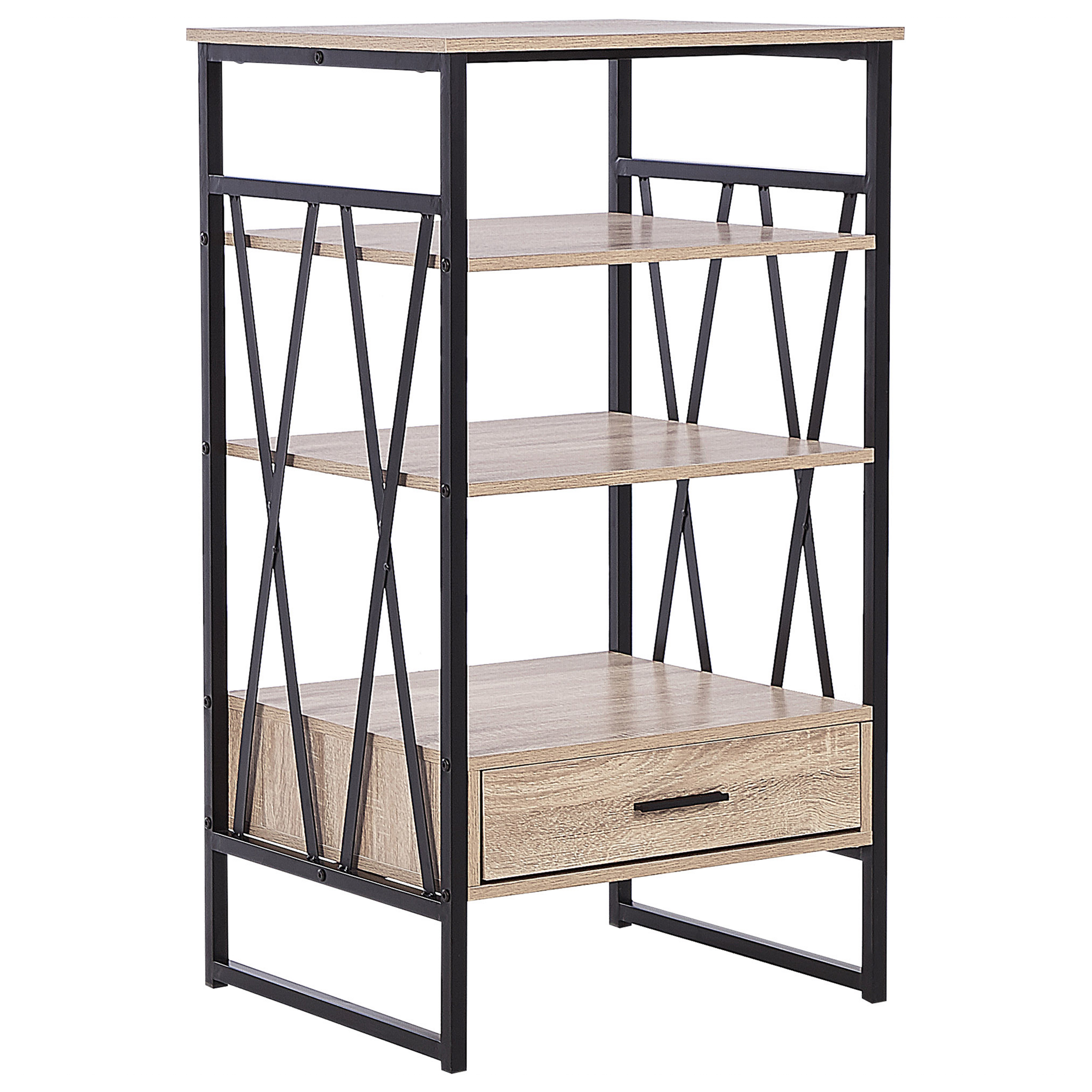 Hyllykkö 3 tasoa KEENE 101 cm Vaaleanruskea