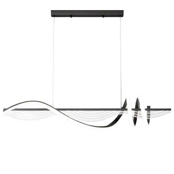 TOOLIGHT riippuvalaisin LHJ041-CP musta, 100x18x18cm