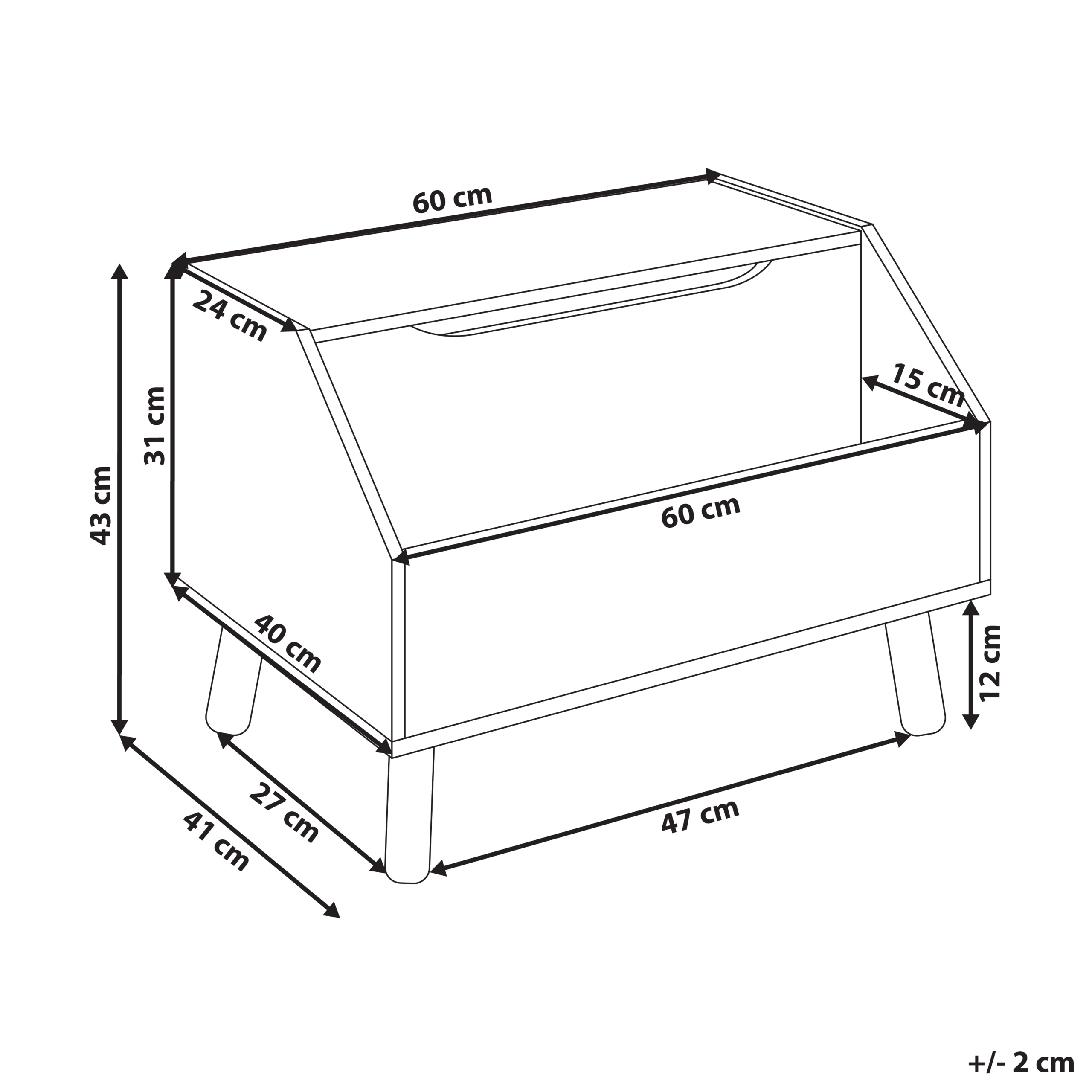 Kaappi CASPER 43 cm Sininen