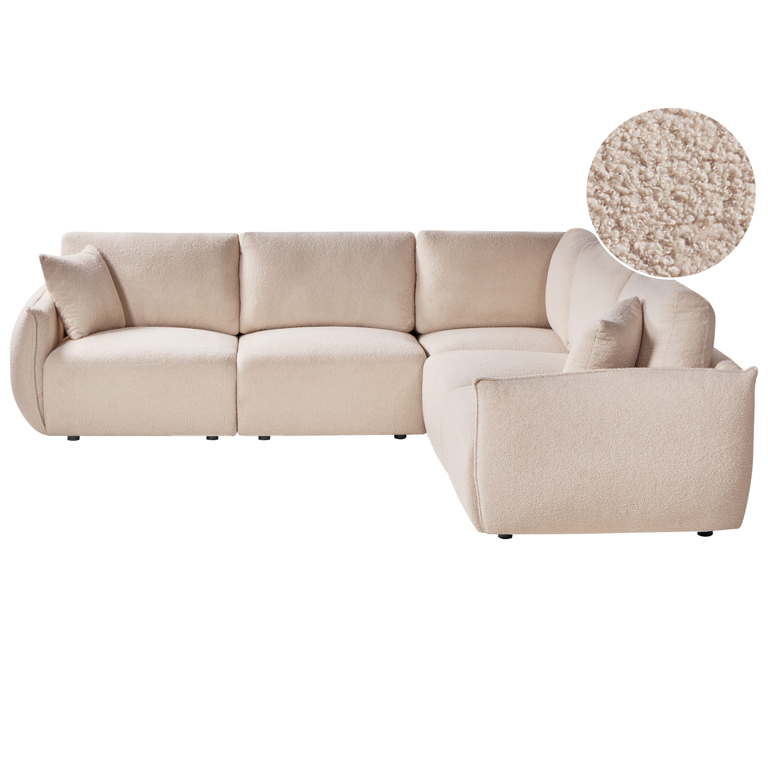 Moduulikulmasohva 5-istuttava MESNALI Beige Vasen