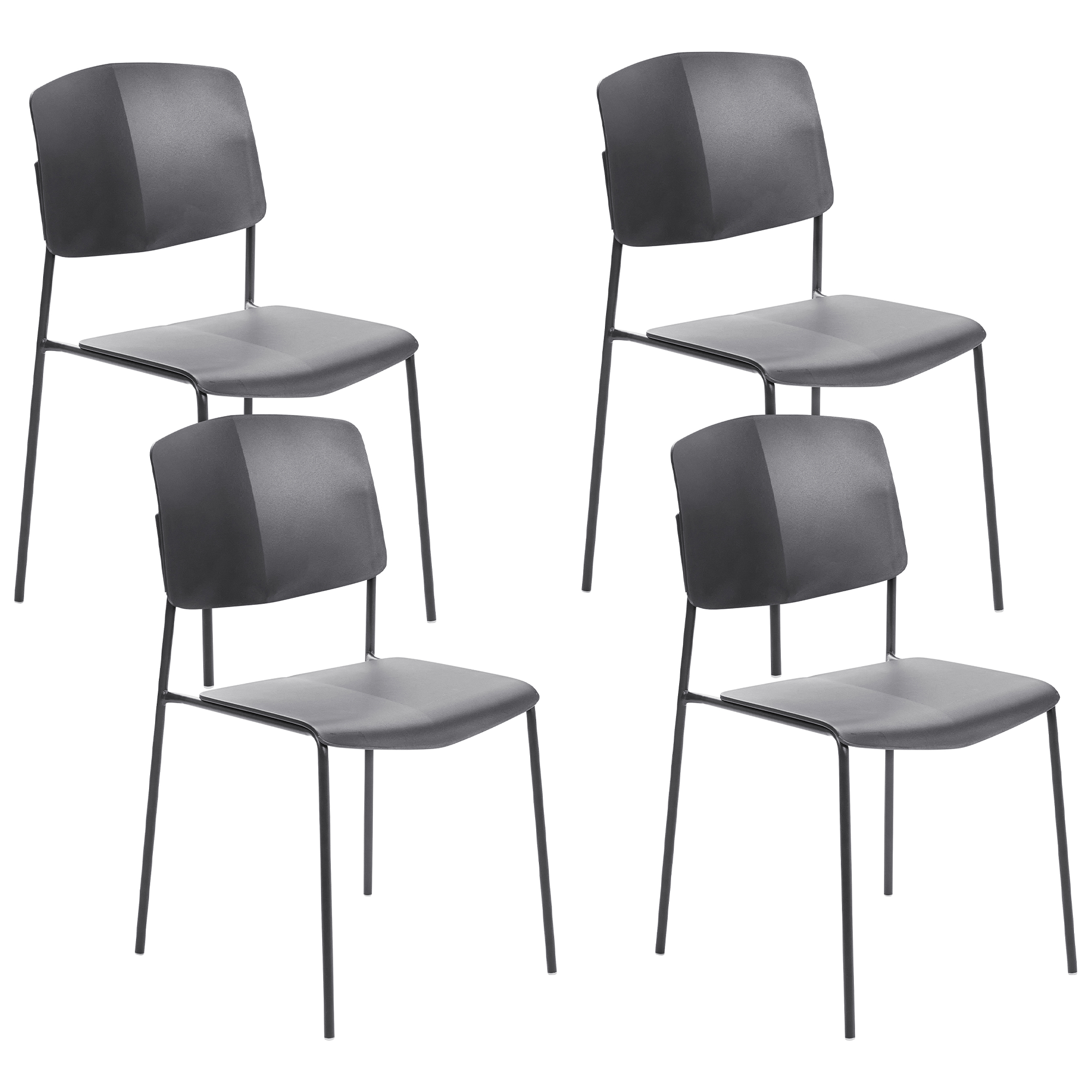 Ruokatuolisetti 4 kpl ASTORIA Musta
