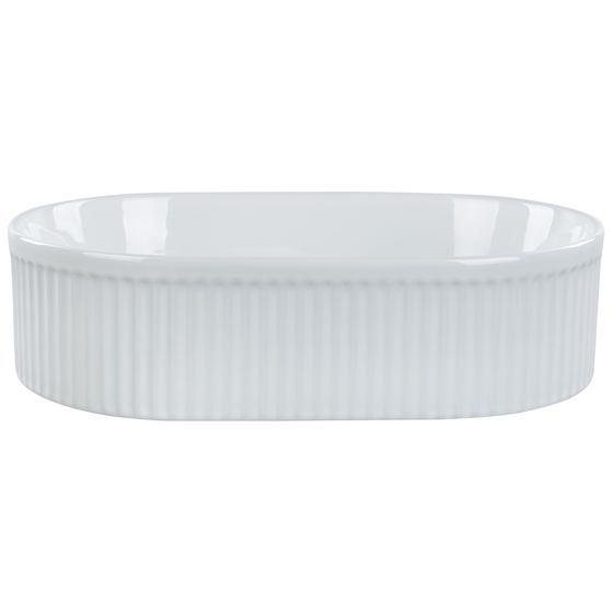 Pesuallas tason päälle GELDO 49 x 31 cm keramiikka Valkoinen