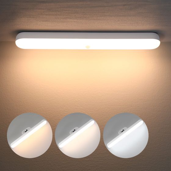 ZMH LED-himmennettävä seinävalaisin kaapin alle, 24 cm yövalo, paristokäyttöinen langaton eteisvalo