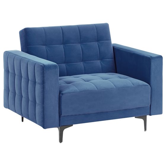 Nojatuoli ABERDEEN sametti Sininen