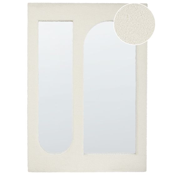 Seinäpeili MARCIGNY 70 cm 100 cm Buklee Luonnonvalkoinen