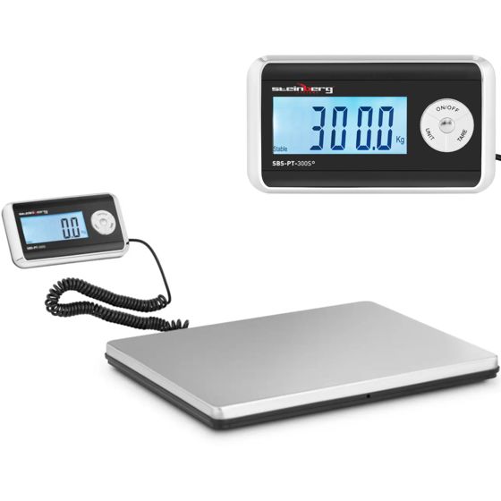 LCD-postipakettivaaka 31 x 38,5 cm 300 kg / 100 g