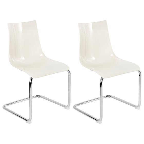 Ruokatuolisetti 2 kpl MARSHALL Luonnonvalkoinen