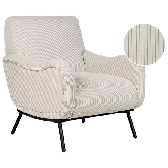 Nojatuoli ALMIND vakosametti Vaaleanharmaa