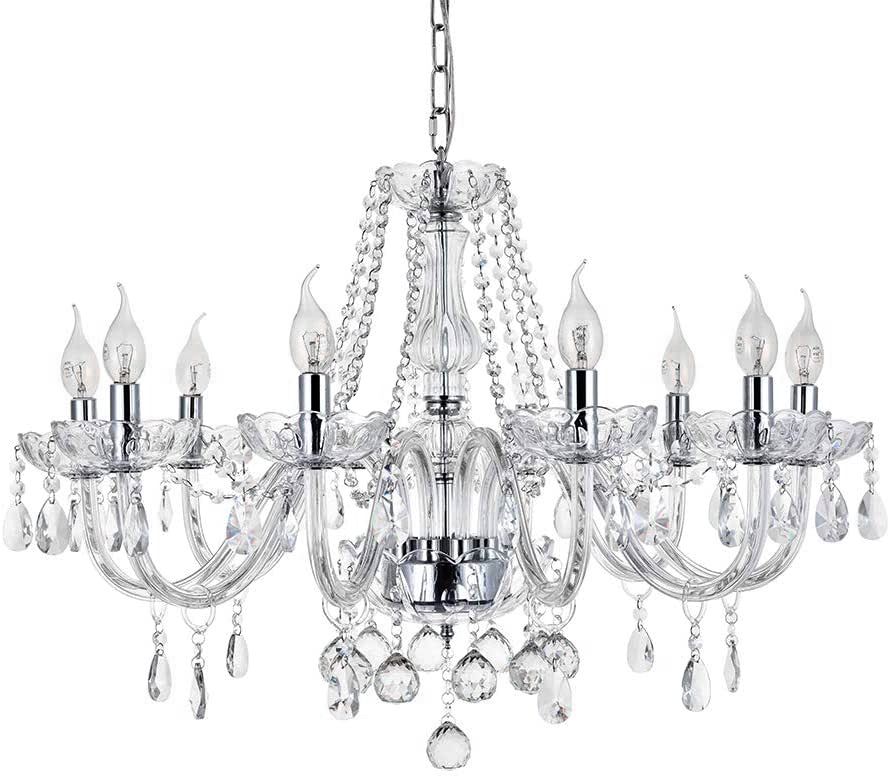 TOOLIGHT riippuva kattovalaisin 300750 8 läpinäkyvä, 68x68x131cm