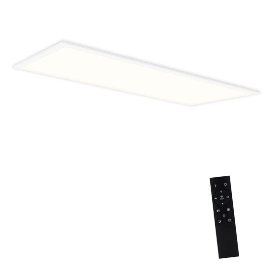 NETTLIFE LED kattopaneeli valkoinen moderni 42w himmennettävä kattovalaisin kaukosäätimellä 100x25cm