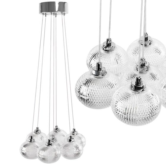 TOOLIGHT riippuva kattovalaisin MS021-7CP kromi, 4x12x115cm