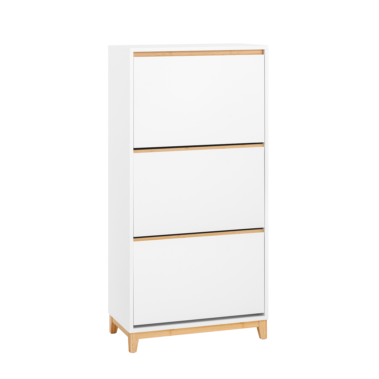 SoBuy FSR192-WN kenkähylly, 3-kerroksinen ekologinen tilansäästö