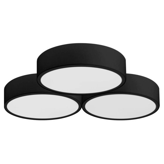 TOOLIGHT kattovalaisin APP878-C TRIPLE musta, 46x49x5cm