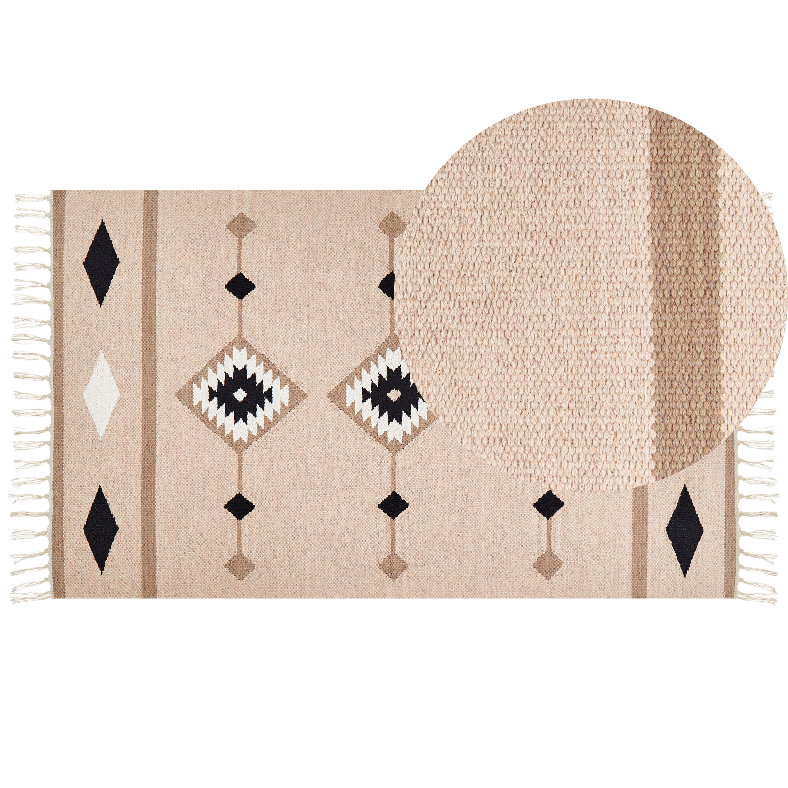 Matto BERDIK Monivärinen 80 x 150 cm puuvilla Kelim-matto