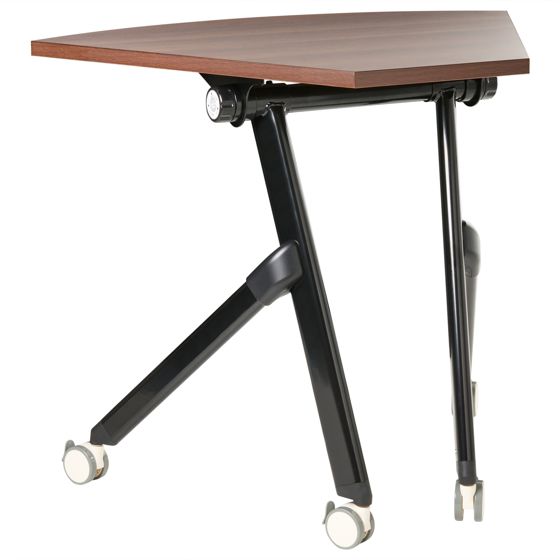 Kulmatyöpöytä taitettava BENDI 90 cm 64 cm Tummanruskea