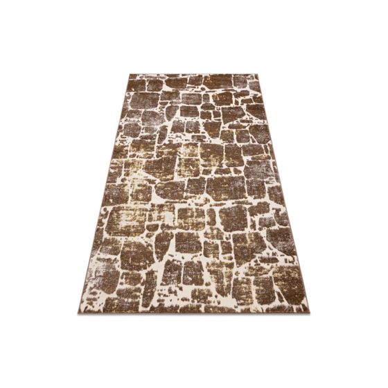 Matto MEFE moderni 6184 katukivet tiili - tumma beige 200x290 cm