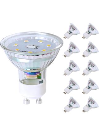 NETTLIFE 10Kpl:n, pakkaus GU10, LED - lamppuja, Neutraalin valkoinen, 5 WKorvaa 50W:n, lampun Energiansäästö, 4000K, Säteilykulma 110°