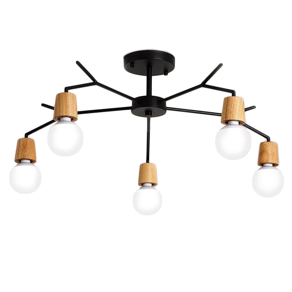 TOOLIGHT kattovalaisin APP694-5C musta, 88x88x26cm