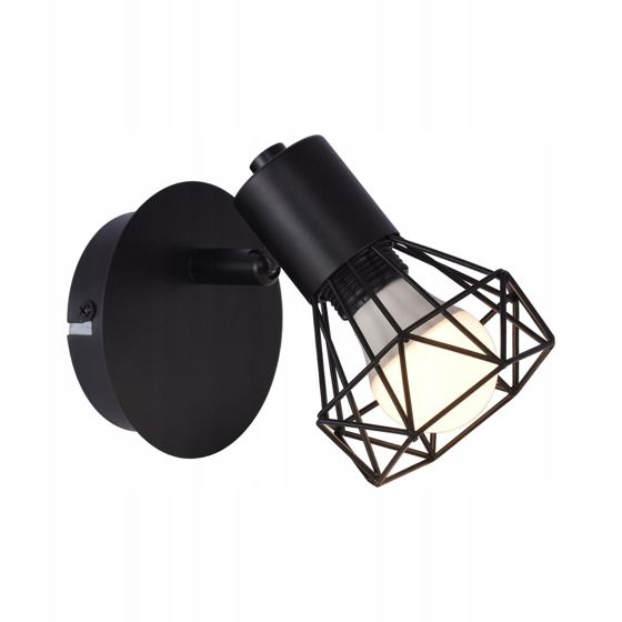 NETTLIFE Kattospottivalaisimet,musta,kattospotti,retro - kattovalaisin,E14,säädettävä,1 lamppu,350°,40w