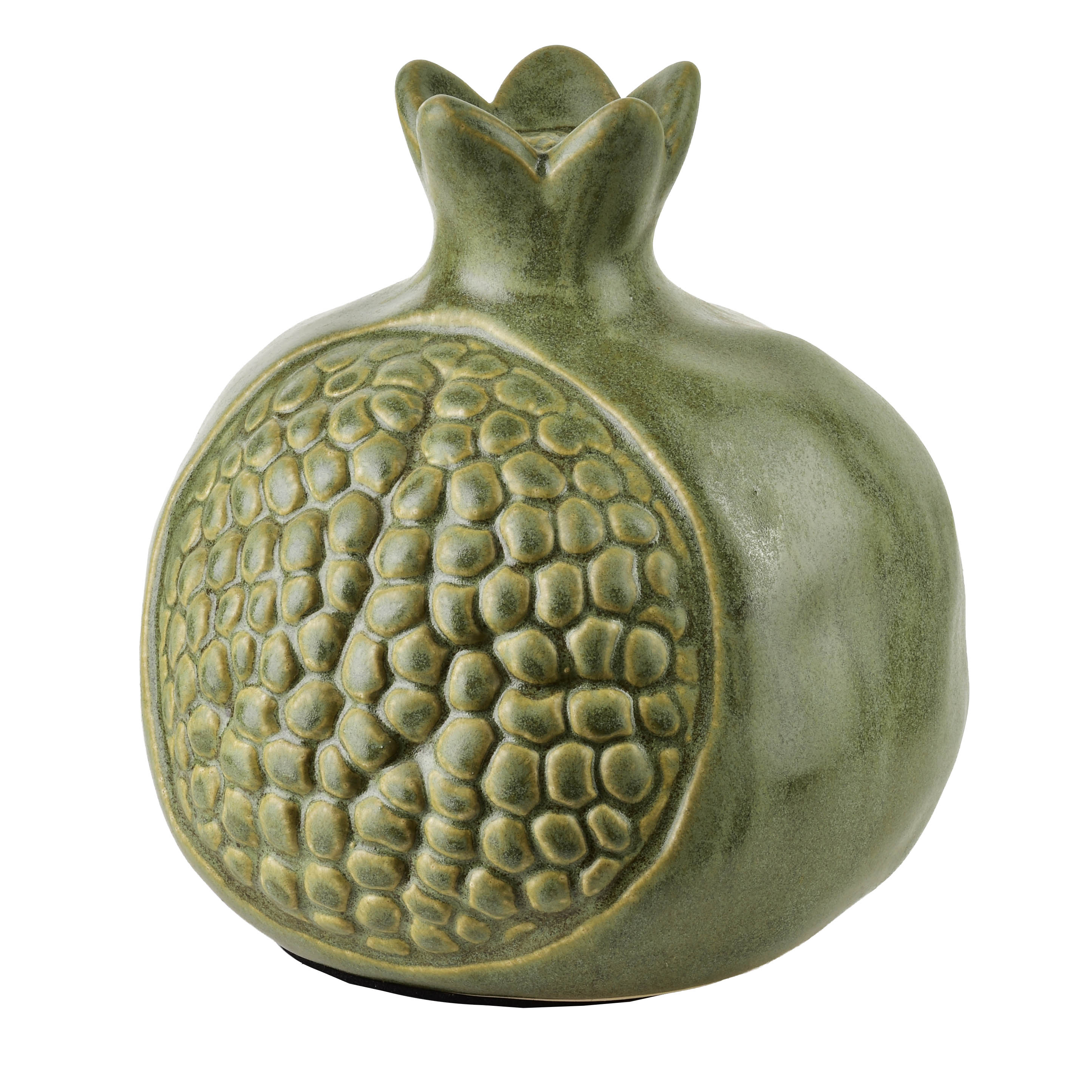 Koristefiguuri keramiikka SAGGIO Granaattiomena 15x15x15 cm vihreä 1 kpl