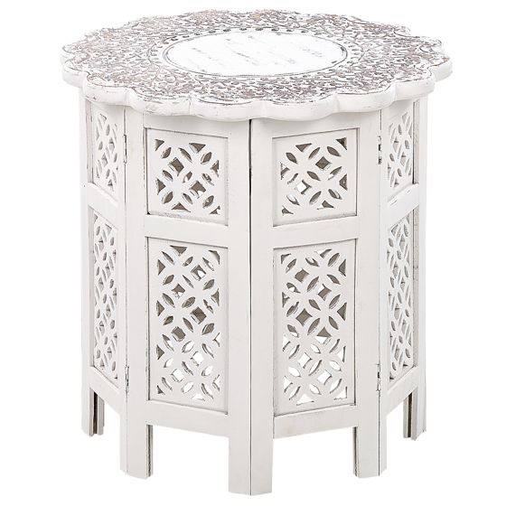 Sivupöytä BADHI mangopuu Valkoinen