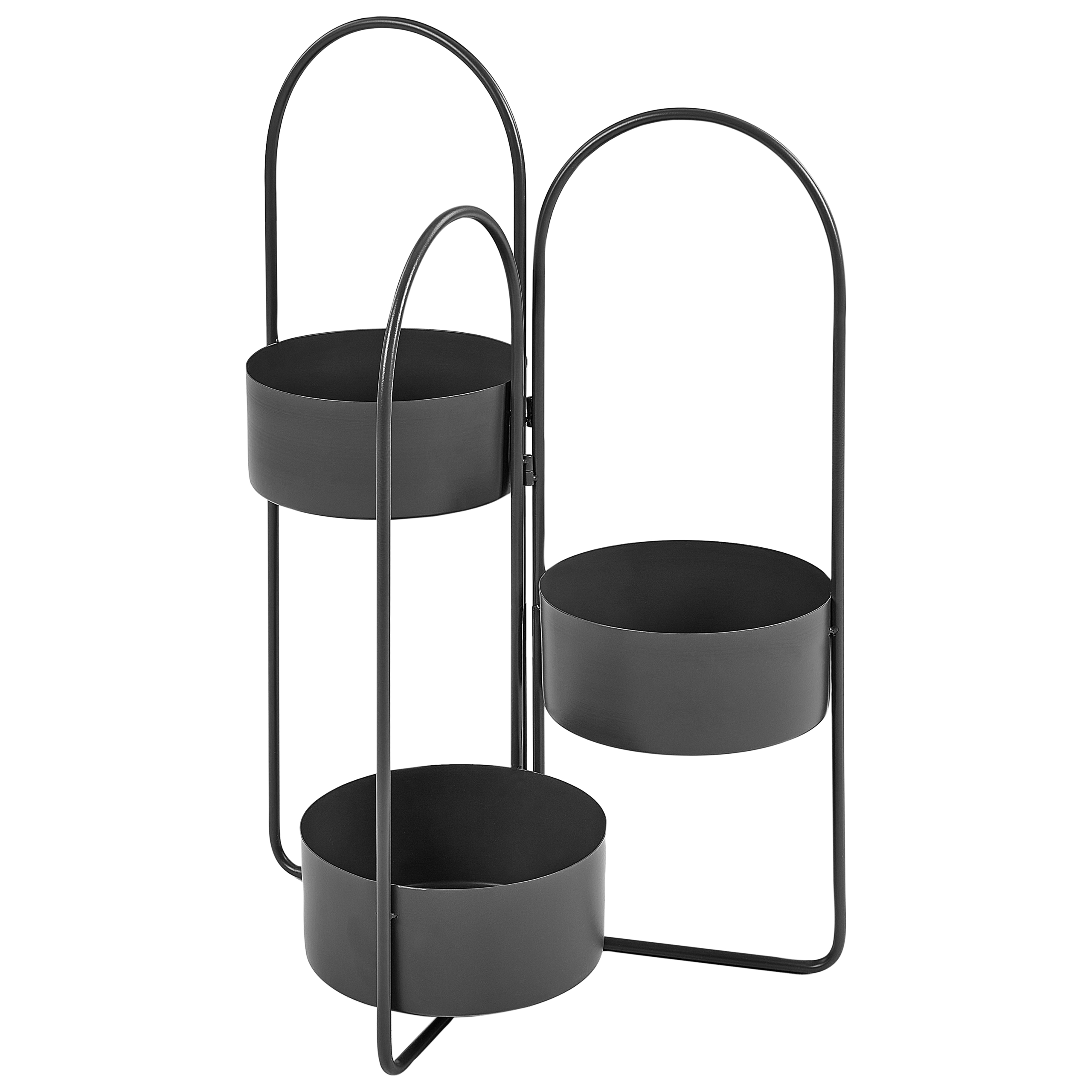 Kukkateline COLUTENA 56 cm Metalli Musta