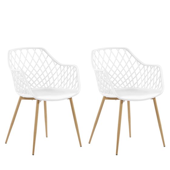 Ruokatuolisetti 2 kpl NASHUA Valkoinen
